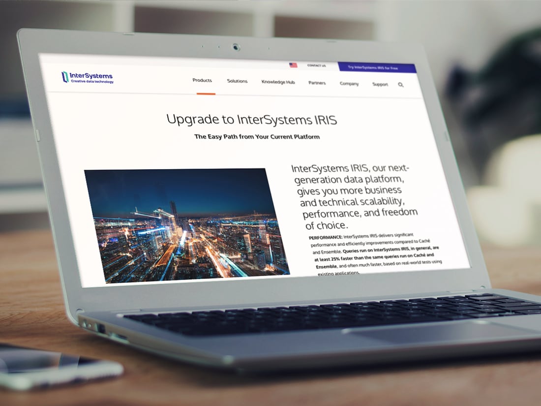 InterSystems Website Redesign preview