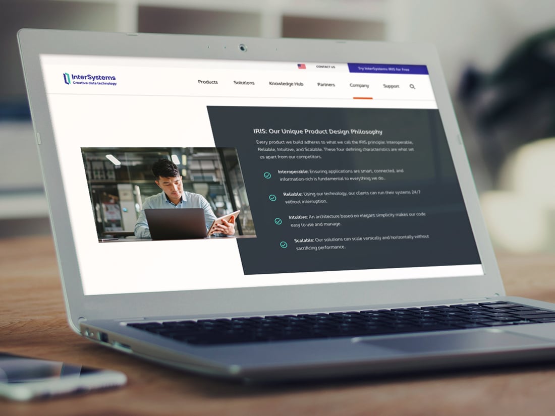 InterSystems Website Redesign preview