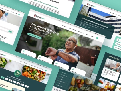 Preview of Brown University rebranded website