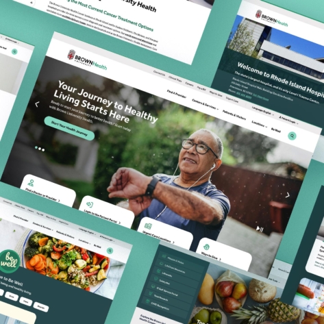 Preview of Brown University rebranded website