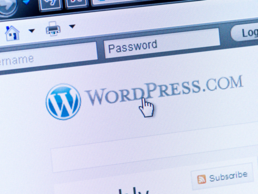 Screenshot of WordPress.com.