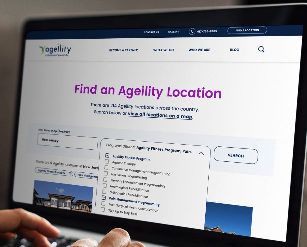 Ageility website redesign project