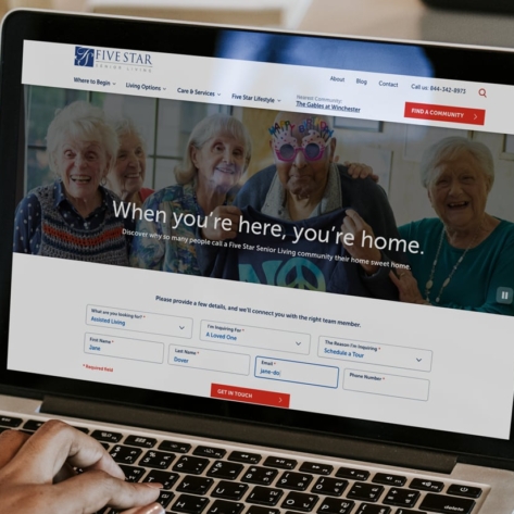 Five Star Senior Living Website Redesign