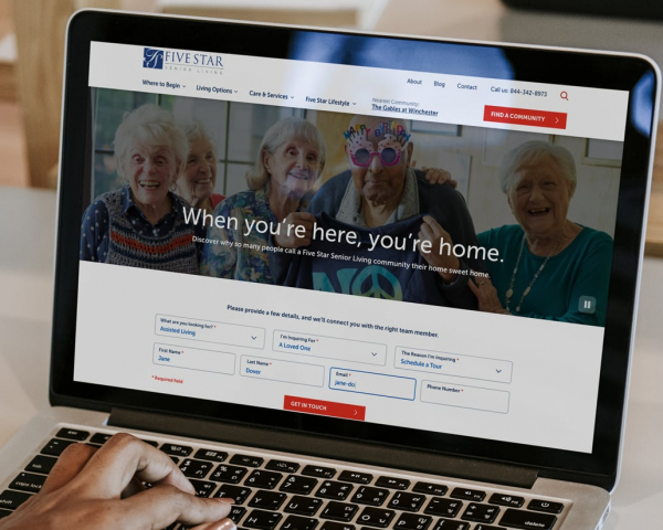 Five Star Senior Living Website Redesign