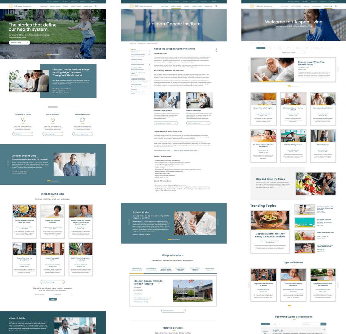 Lifespan Health Network Website
