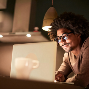 Lifestyle late night working Barcelona.