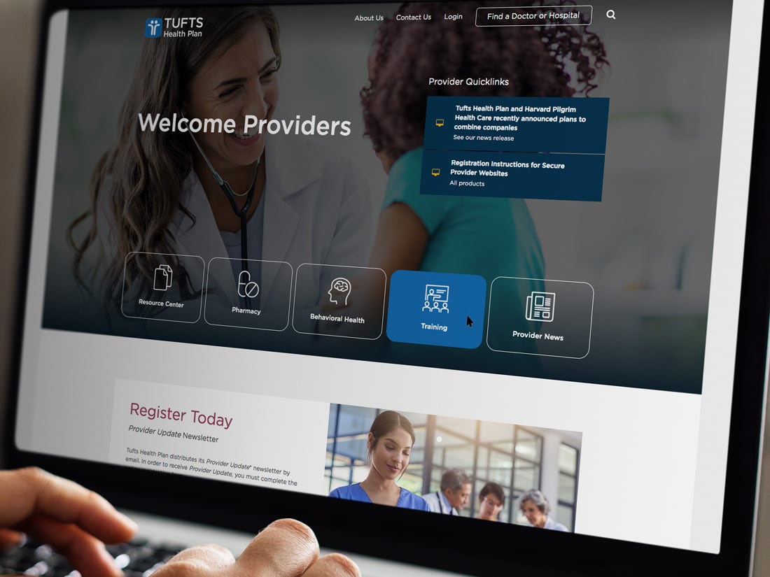 Tufts Health Plan Website Design and Development