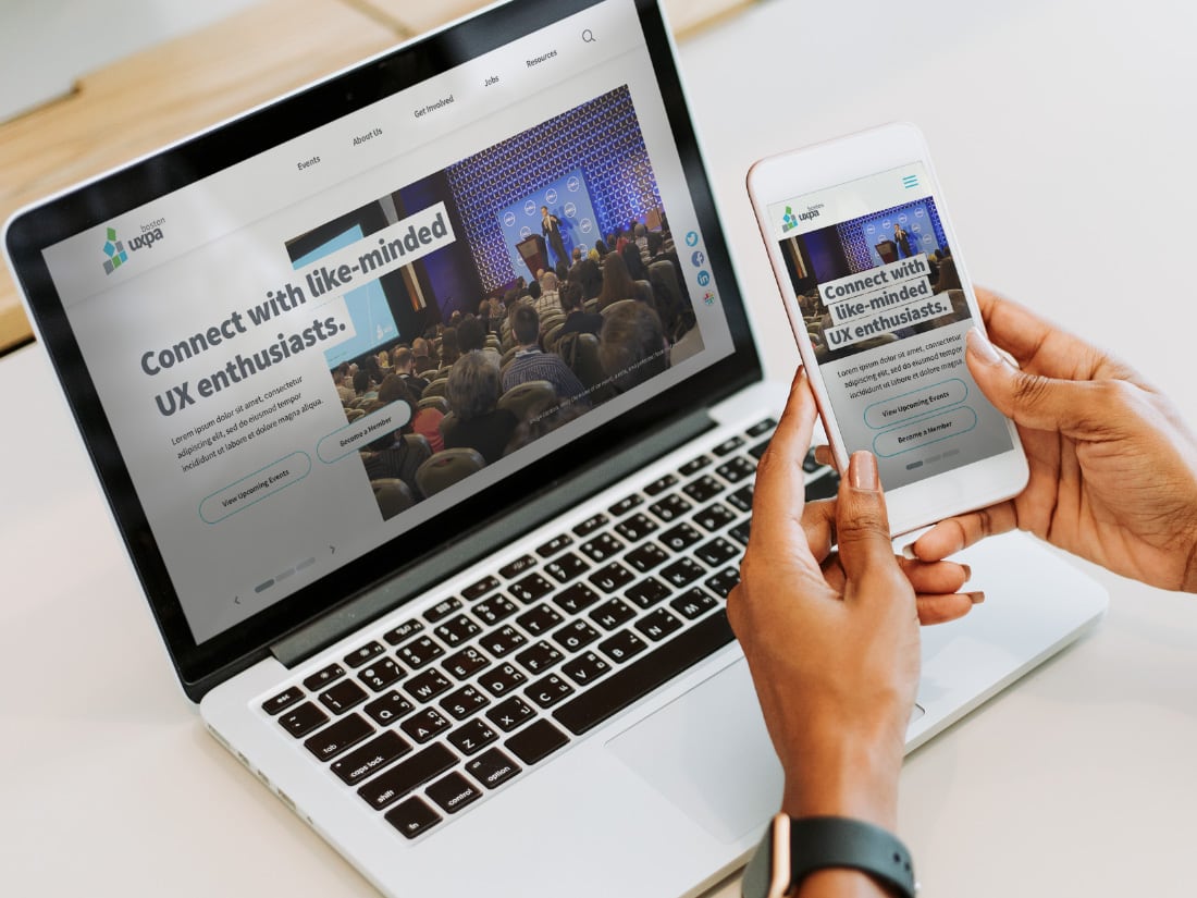 UXPA Boston Website Redesign and Development