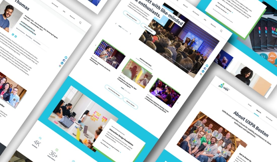 UXPA Boston Website Redesign and Development