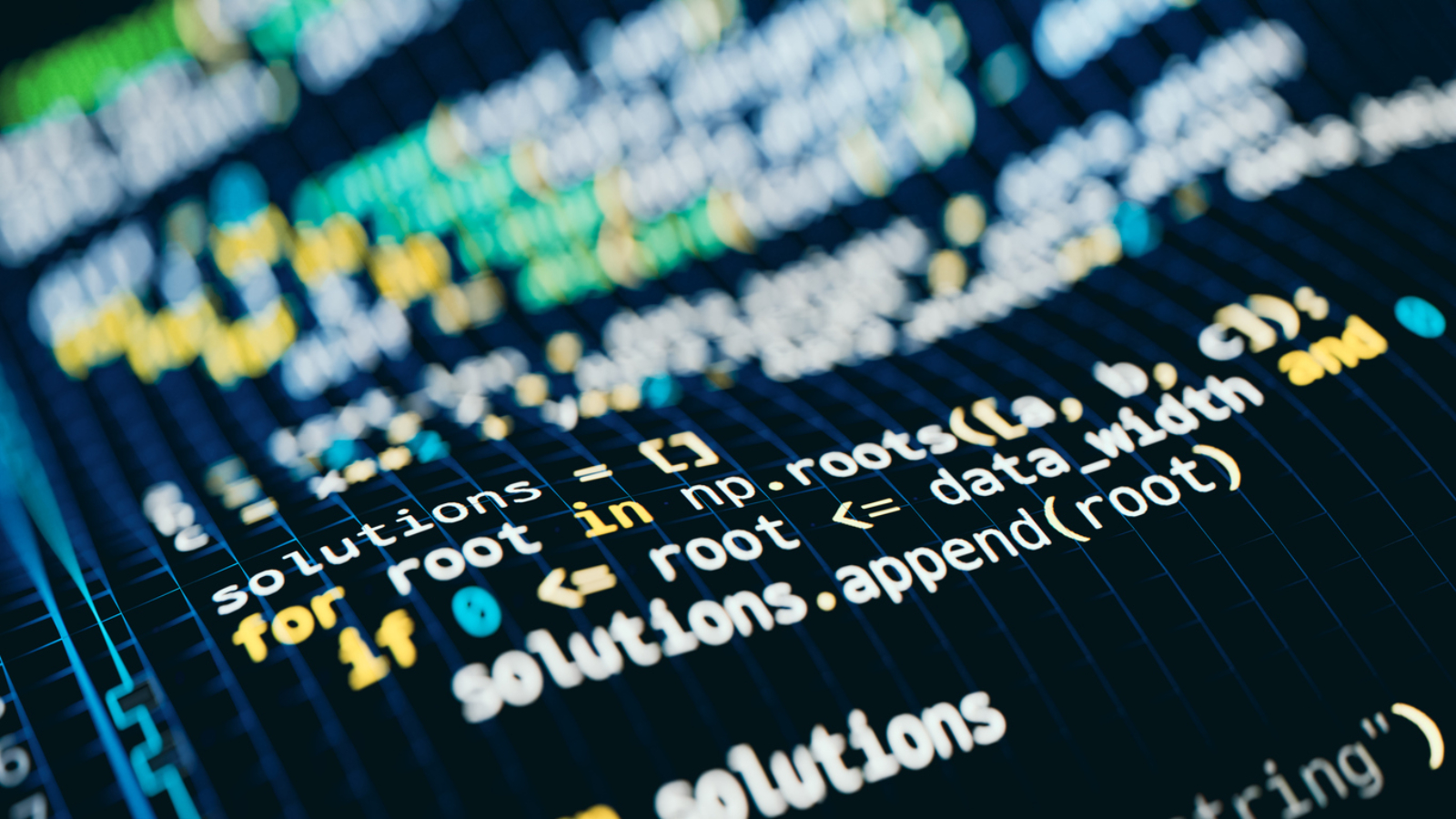 Source code background created while programming. 3d rendering