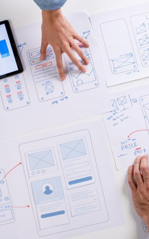 Designers drafting ideas