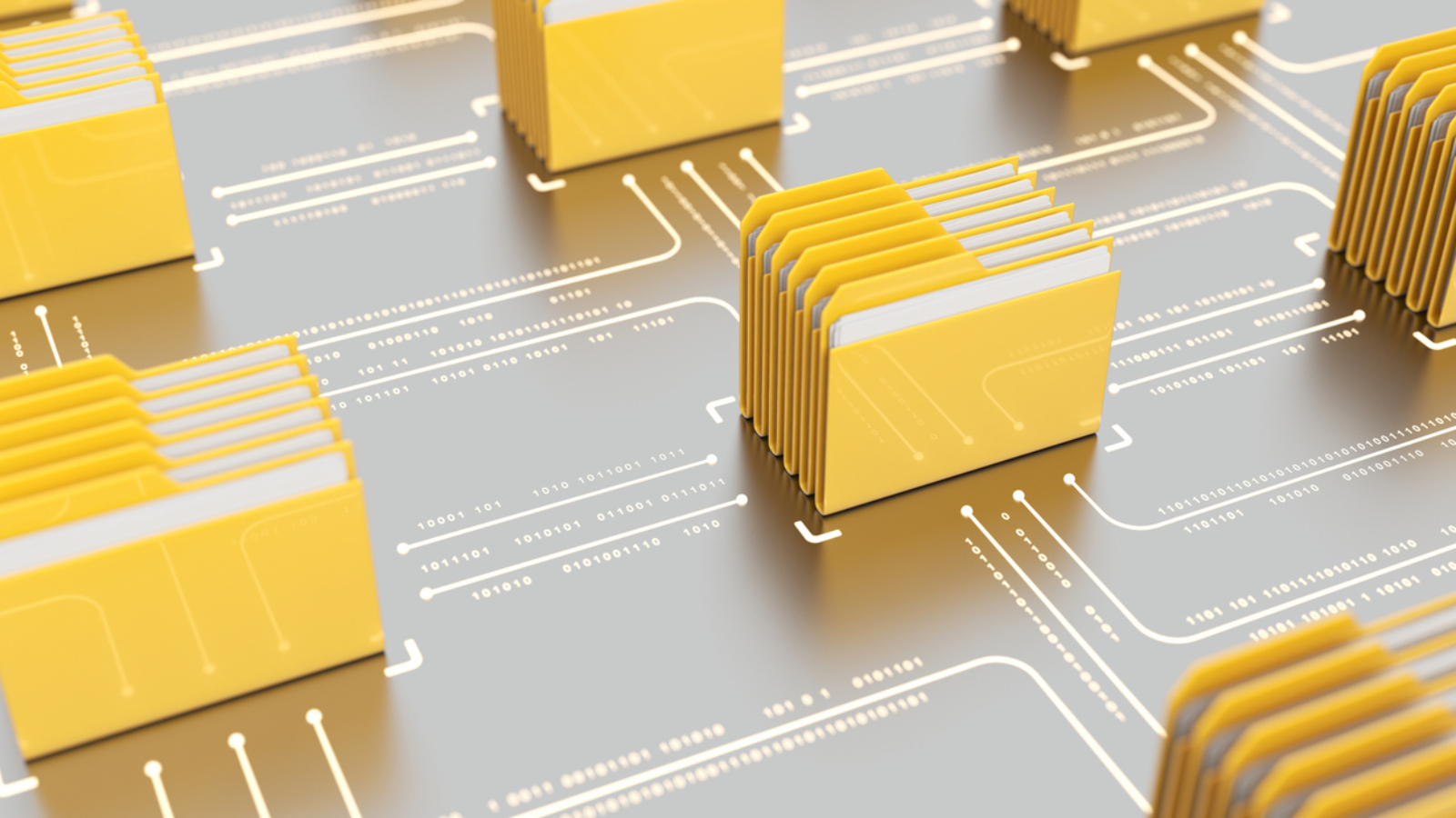 Folders communication with binary code