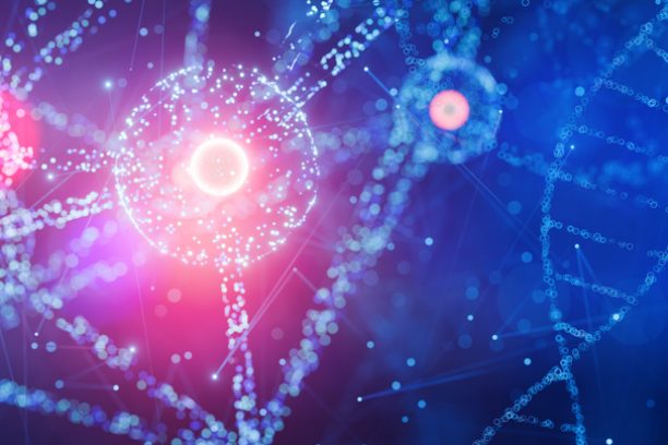Suitable for biochemical, pharmaceutical, cosmetic and other medical concepts. Molecular structures. Scientific cosmetic technology background. conceptual cosmetic solution for skin care. 3d render.